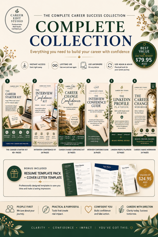 Complete Career Collection product bundle by Career Edit Studio